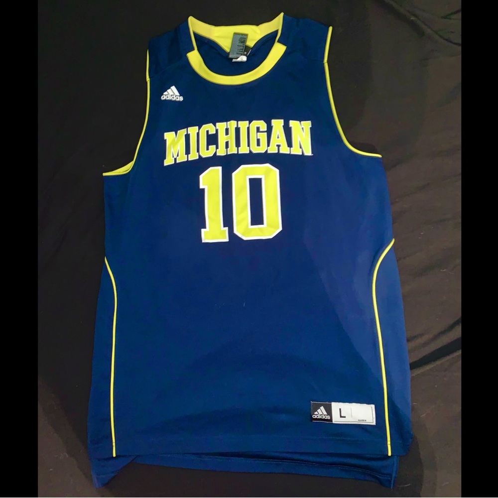 Michigan Wolverines Adidas Basketball Jersey
